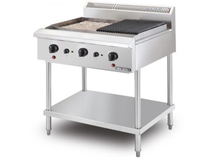 char rock broiler with stand – 3 burners { CRB3BFS CRB 3BFS-17 }