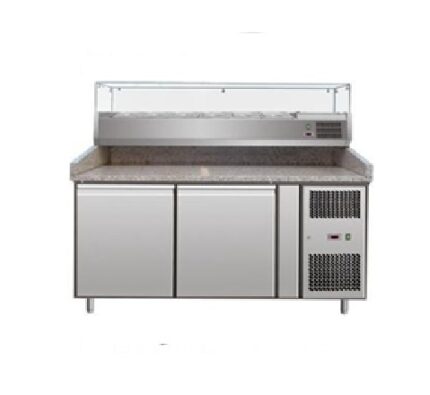 Pizza refrigerated counter { LVG15-D2M + VXR1500-395 }