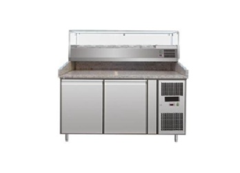 Pizza refrigerated counter { BG15L2PZ-VRX1500-395 }